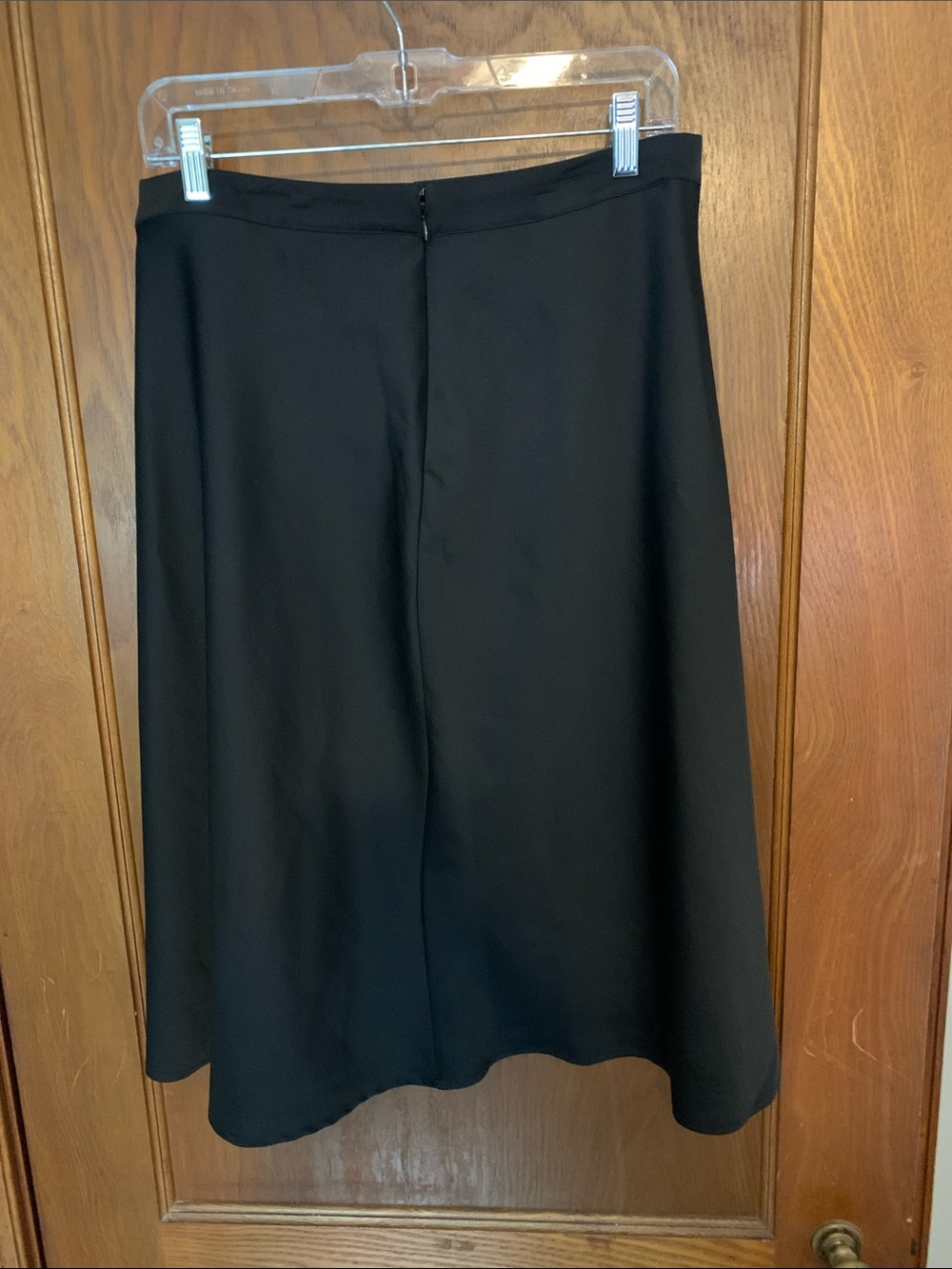 Liz Claiborne Black Midi A-Line Skirt - Picture 5 of 6